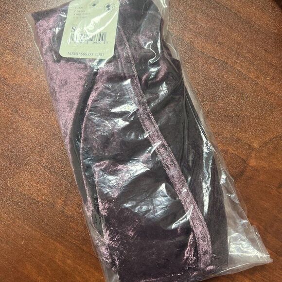 Free People All Night Velvet Tunic Fig Jam Size Small New - Picture 3 of 5